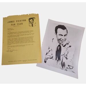 VTG 70s James‎ O'Gwynn Country Music Artist Fan Club Kit Ephemera Photo & Letter